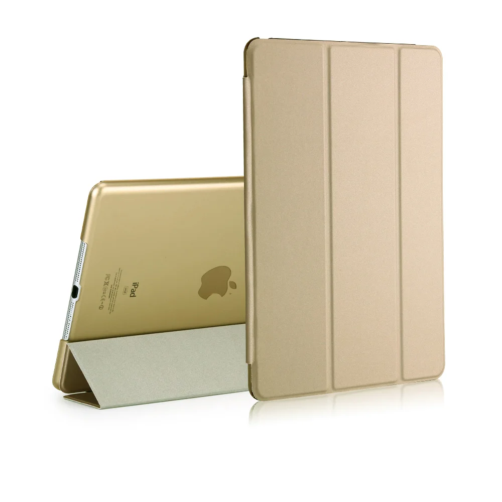 Чехол-подставка для нового iPad 9,7 дюймов и выпуск 6. Ультра тонкий смарт-чехол также для iPad Air retina крышка Авто wake/Sleep - Цвет: Gold