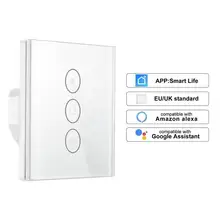Умная жизнь дома телефон управление занавеска С Электроприводом ЕС/Великобритания Wifi сенсорный занавес переключатель Голосовое управление от Alexa Echo и Google