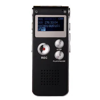 

Hot 8GB Digital Audio Voice Recorder MP3 Player LCD Screen Rechargeable Dictaphone USB Drive MP3 Player #ED#