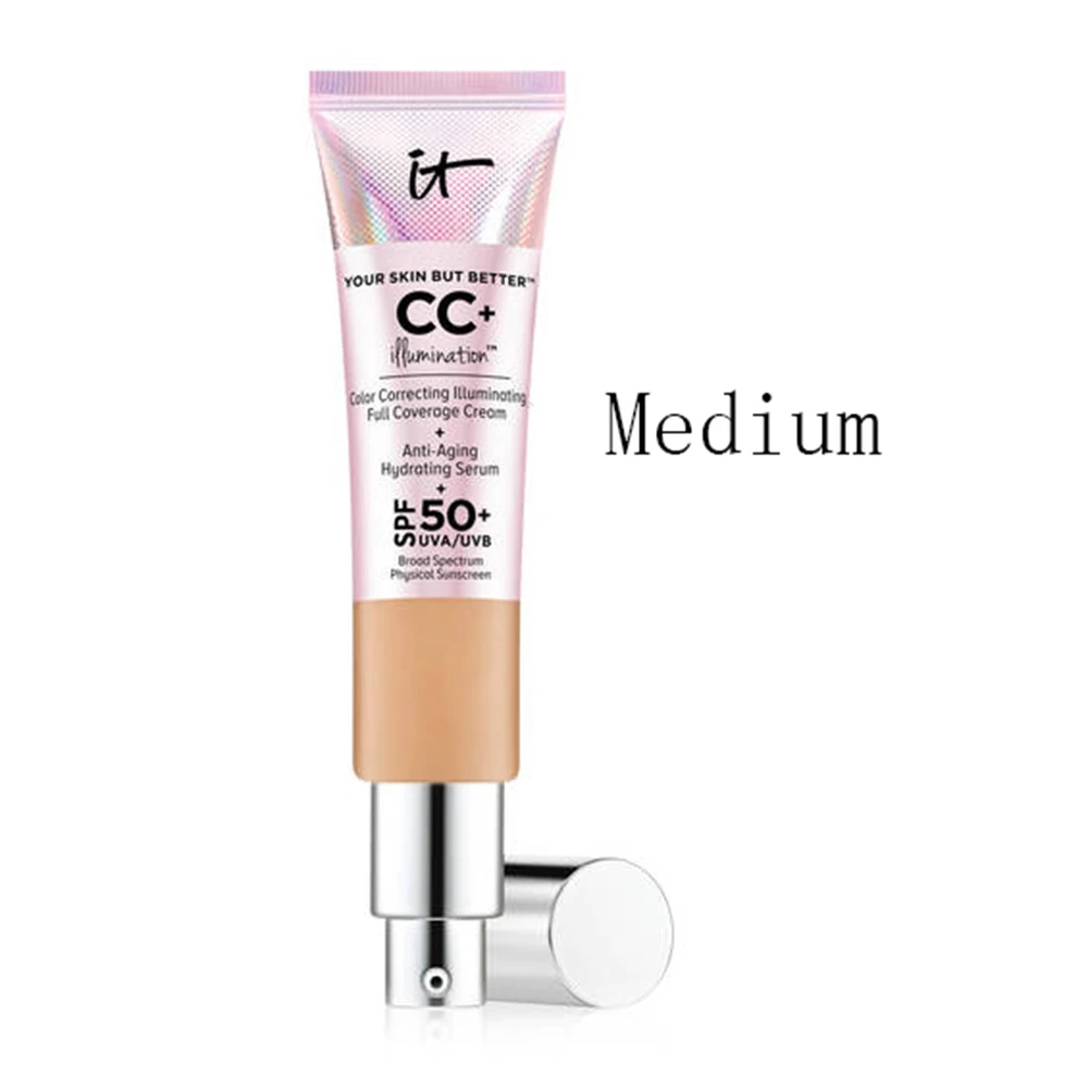 medium 32 мл стойкая изоляция CC крем SPF 50+ макияж Жидкая основа для лица макияж увлажняющая отбеливающая Косметика TSLM2 - Цвет: medium