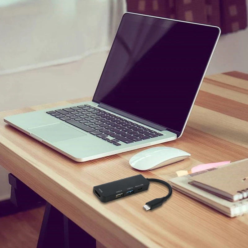 Концентратор Tpye C к микро usb 3 0 2 Hdmi Thunderbolt 4 порта сплиттер адаптер совместимый для