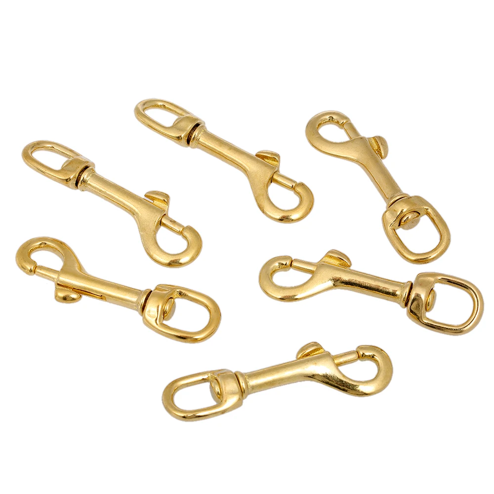 Buy Diving Kayak Boat Paddle Leash Lobster Clasps Hooks 8cm Solid Brass Swivel