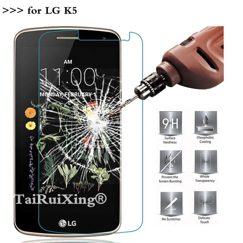 

9H 2.5D 0.26mm Tempered Glass Screen Protector For LG K5 Protective Film For LG K5 X220 X220DS 5.0" K 5