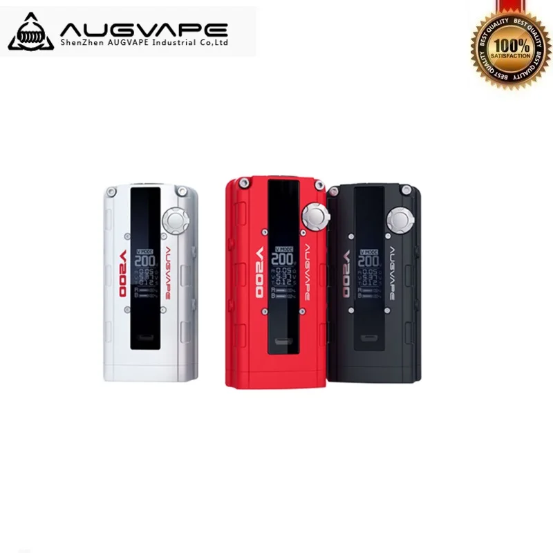 

Original Augvape V200 Box Mod 220W Electric Mod Electronic Cigarette TC Mods 18650 Battery Fit for RDA RTA Vape Tank Vaporizer