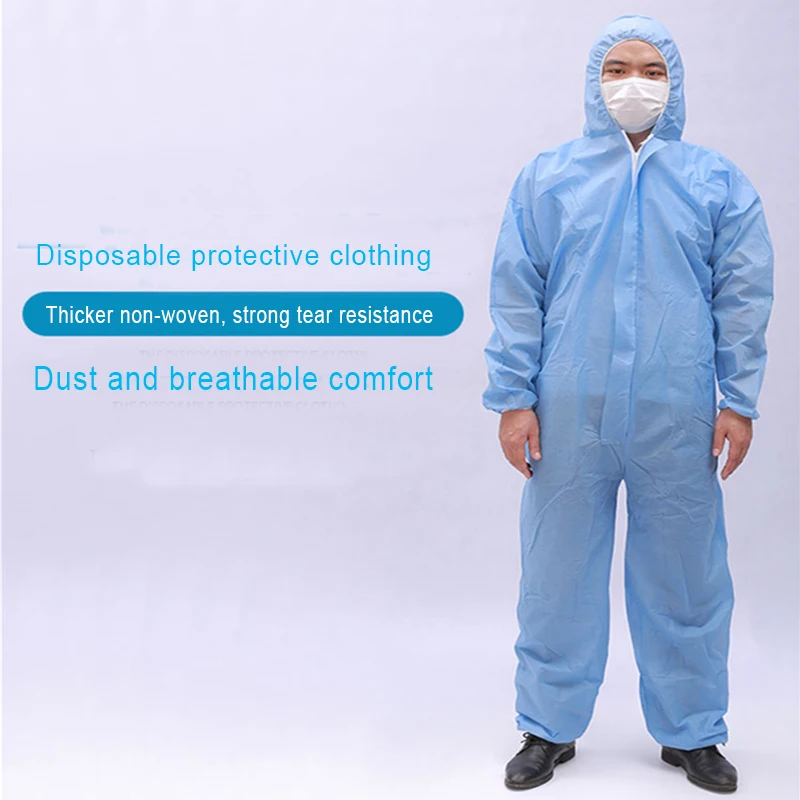 Buy 6pcs/Bag Disposable overalls non woven thickening