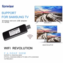 Двухдиапазонный беспроводной Wifi адаптер USB для Смарт ТВ samsung ТВ сетевая карта WiFi адаптер 5G 300 Мбит/с WIS12ABGNX WIS09ABGN PC