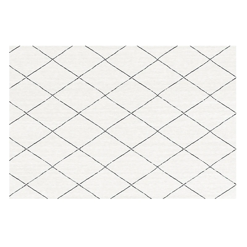 Марокко стиль бежевый белый коврик с геометрическим орнаментом, большой размеры 140*200 см Гостиная Коврик для кофейного столика, пасторальные украшения коврики