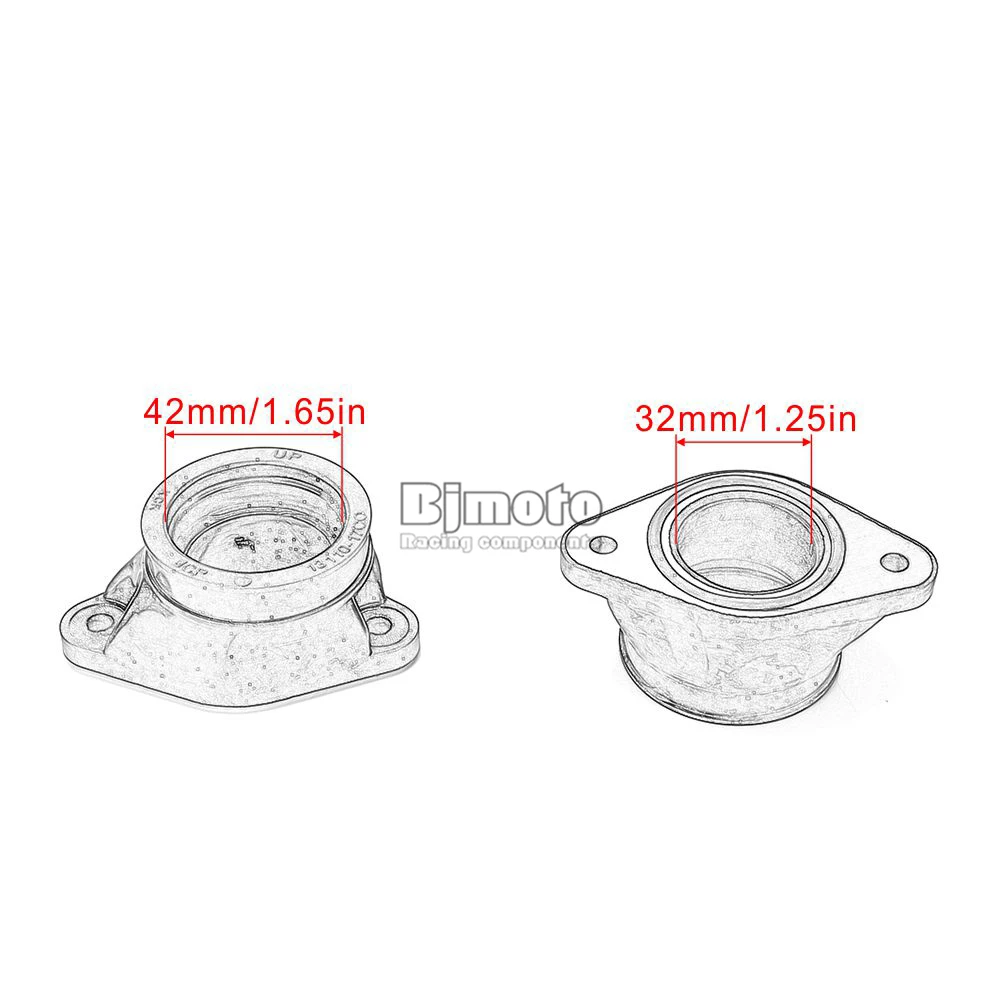 Мото карбюратор адаптер Интерфейс впускной коллектор загрузки набор для Suzuki GSX750F GSX750 Катана GR78A 90-98 GSXR750 GR77A 89-90