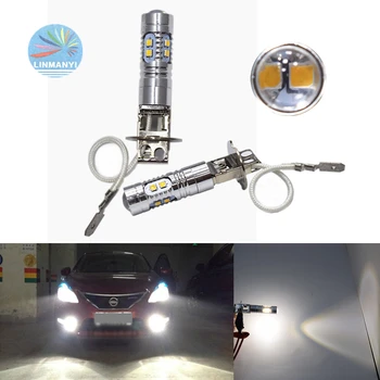 

2x Super Bright High Power 10-2323-SMD 10-LED H3 LED Projector Fog lights Driving lights 12V DC