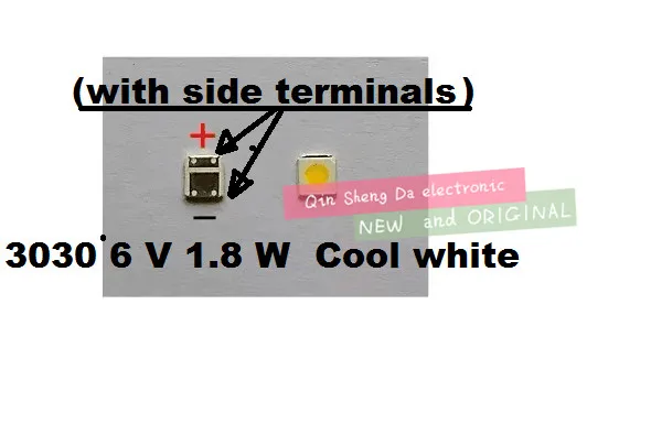 Для EVERLIGHT LED подсветка Высокая мощность 1-2 Вт 3030 6 в холодный белый 130-155LM ТВ