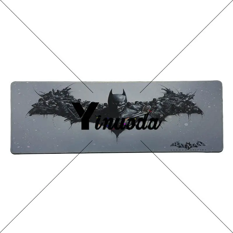 Yinuoda Non Slip PC Batman in Justice League DIY Design Pattern Game Large Gaming Mouse Pad Locking Edge Non-Slip Mouse Mat