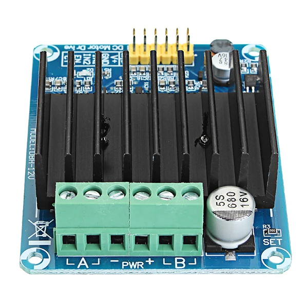 

DC 5-12V 30A PWM Dual Channel Motor Control Module H Bridge Motor Drive Controller Board Reversible Control PWM Speed Control
