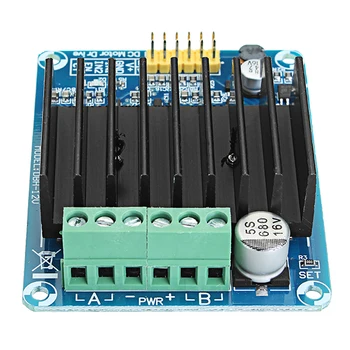 

DC 5-12V 30A PWM Dual Channel Motor Control Module H Bridge Motor Drive Controller Board Reversible Control PWM Speed Control
