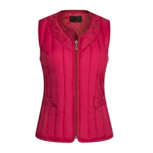 2017 Down Vest Women Outerwear Autumn Winter Women’s Vest Sleeveless Cotton Waistcoat Jacket Warm Windproof Female Tops