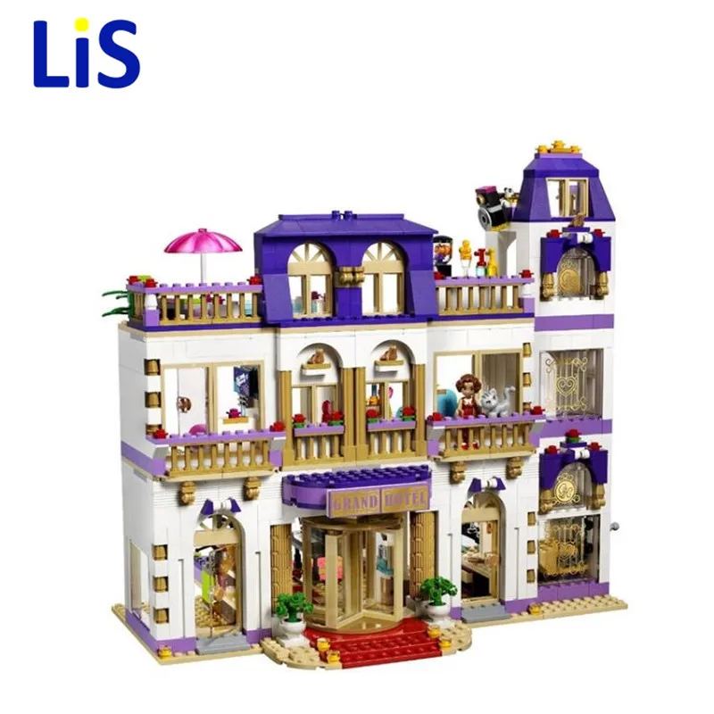 

10547 Girl Series Heart Lake City Hotel Girl Friends Building Blocks Figures Bricks Toys Compatible legoing 41101