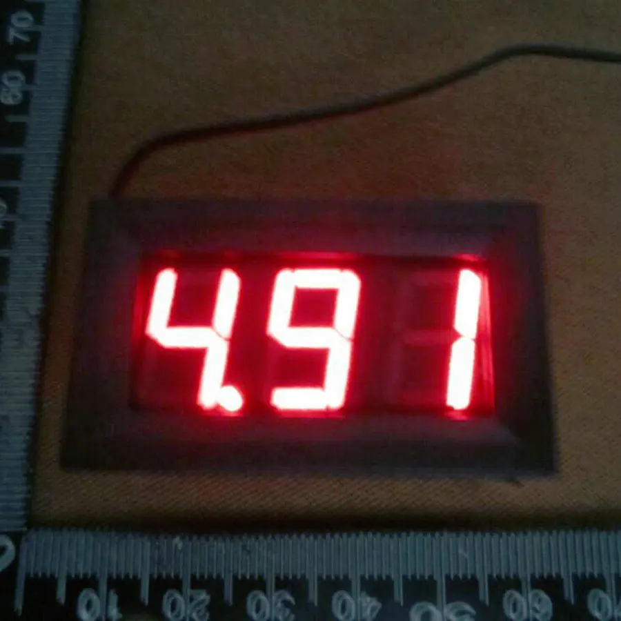 

20pcs/lot 4.5-30VDC Brand New DC4.5V to 30V Red Digital Voltmeter Volt Panel Meter +free shipping-APS0100