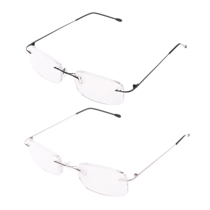 Perenne desinfectar traidor Gafas de lectura de aleación de titanio para hombre, lentes plegables sin  marco, para presbicia, + 1,0 + 1,5 + 2,0 + 2,5 + 3,0 + 3,5 +|Gafas de  lectura de hombres| - AliExpress