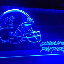 LD314-изображение шлема Carolina Panthers Pub Bar светодиодный неоновый свет Знак Домашний Декор ремесла