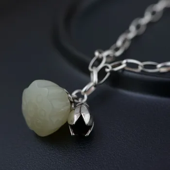 

925 pure silver bracelet inset and tian yu exquisite and smart women new gift fashionable and generous simple style For the best