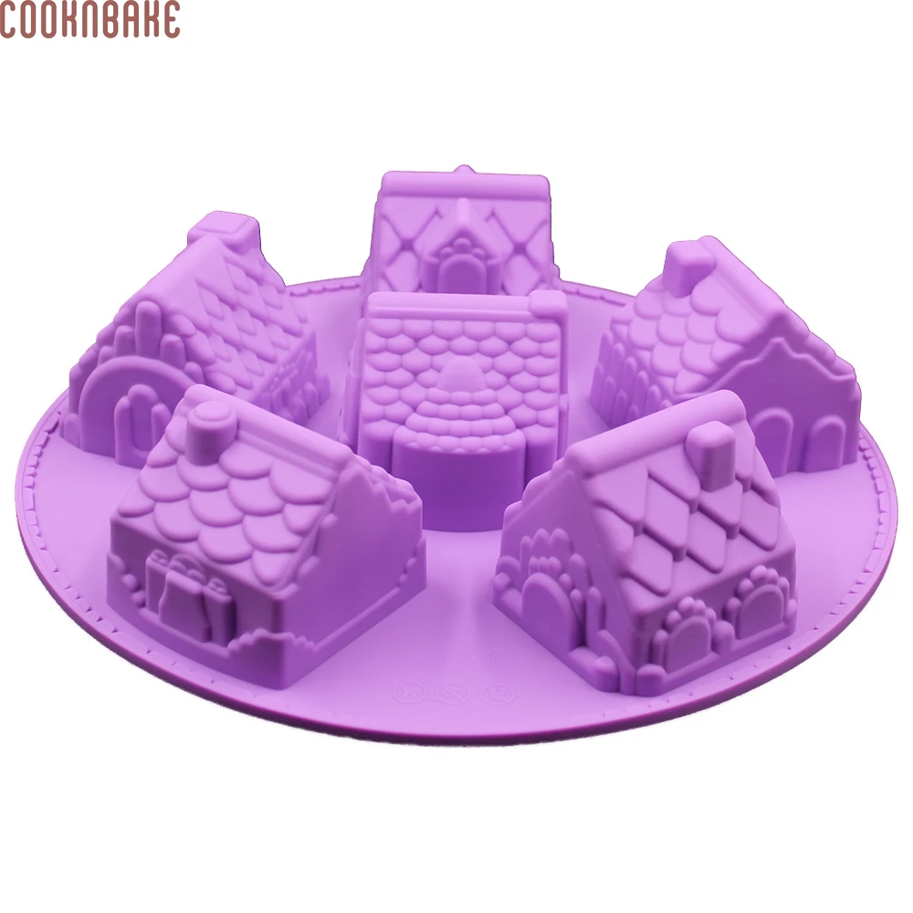 Силиконовая форма для торта COOKNBAKE DIY 6 отверстий формочка десерта мыла ручной