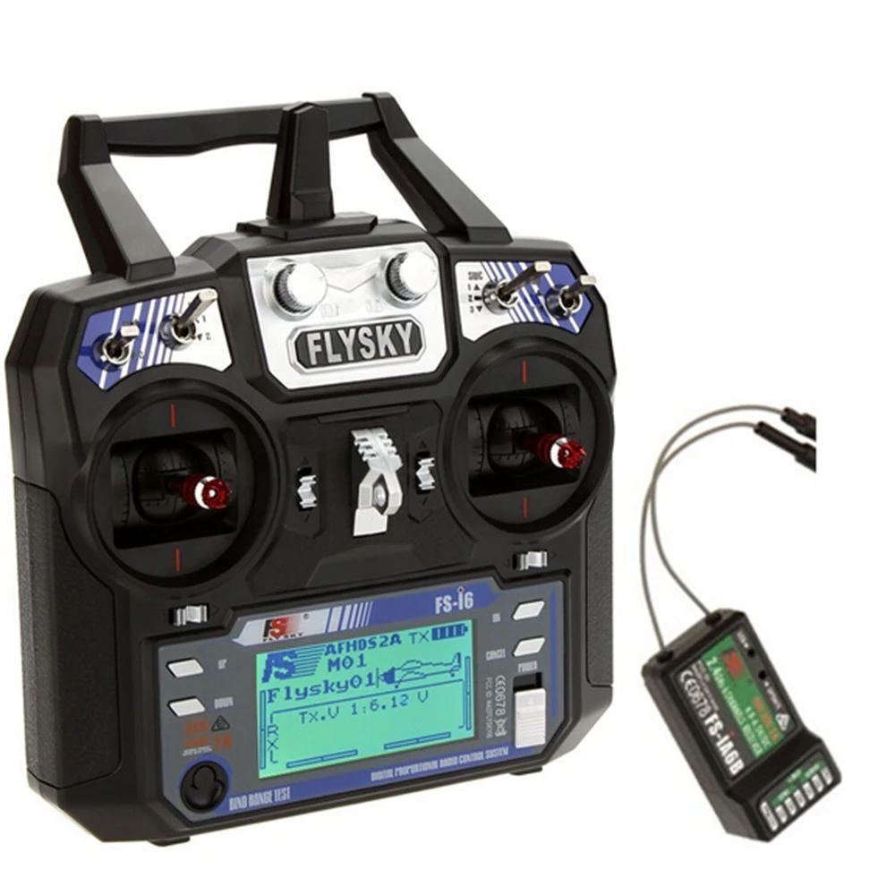 

FlySky FS-i6 2.4G 2A 6CH AFHDS RC Transmitter + Upgraded FS-iA6B Receiver