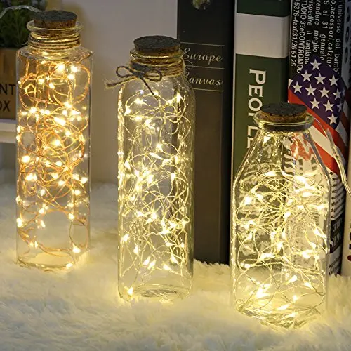 5M LED String fairy starry Lights with Remote warm white,christmas decoration for home,curtain light copper wire natal navidad 