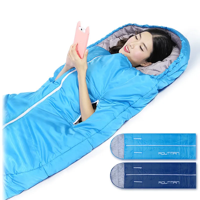 

Multifuntional Outdoor Thermal Sleeping Bag New Middle Open Reach Out Type Sleeping Bag Camping Water Resistant Sleeping Bags