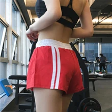 Ретро стиль женские летние сексуальные шорты дышащая спортивная форма/Йога/тренажерный зал/шорты для бега одежда спортивная одежда красный