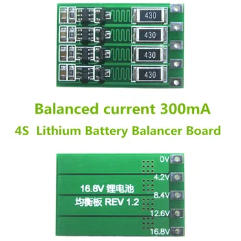 

4S 300mA Lithium Battery Balancer Board 18650 Li-ion Battery Balanced Board Balance Current 14.8V 16.8V