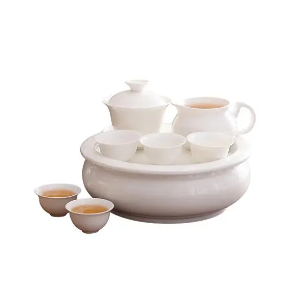 8 шт набор, костяного фарфора кунг-фу чайный горшок и Набор чашек, керамический чайный набор, японский чай гонфу набор, Китайский Свадебный чайный набор - Цвет: E