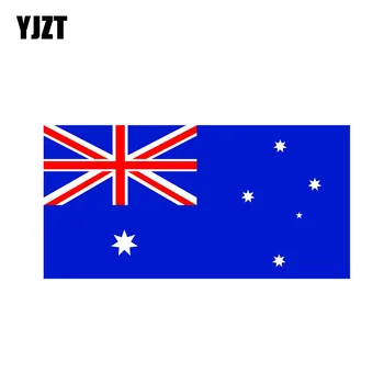 

YJZT 15.8CM*7.8CM Australian Aus National Flag Funny Car Sticker Decal PVC 12-0547