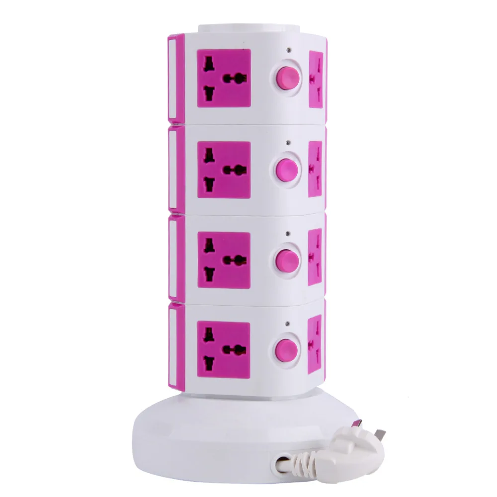 

Hot New Cute Unique Four-Layer Vertical Stand Socket Power Strip Office Home Use New