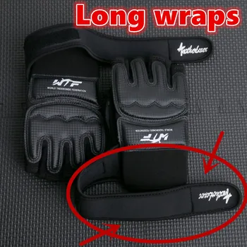 

2016 PU Half Finger Taekwondo gloves TKD protector Fighting mitts MMA gloves Karate hands protector boxing gloves black color