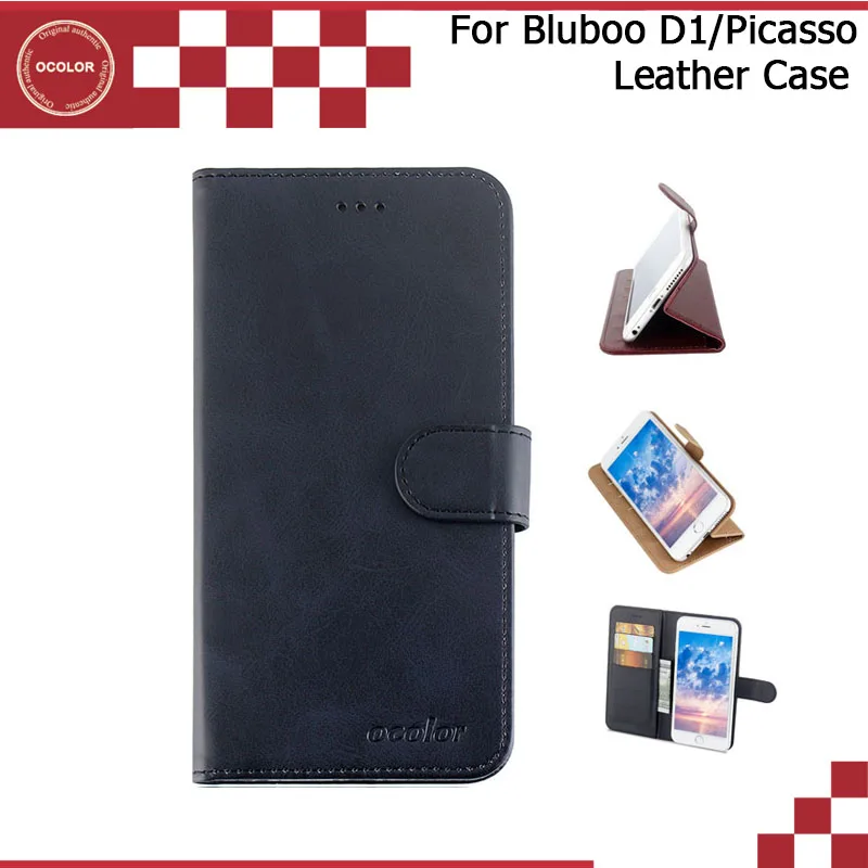 Ocolor для bluboo D1 Пикассо Флип кожаный чехол бумажник Защитная крышка телефон сумка с