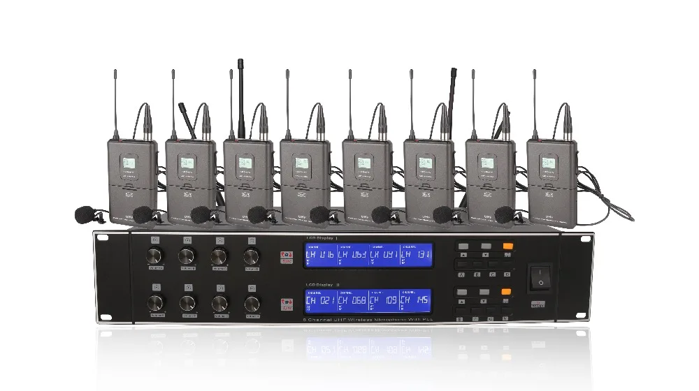 

ERZHEN U9200T UHF 8 Handheld Wireless Microphone Dynamic Capsule Family Party Balanced+Unbalanced Output Wireless Microphone+KTV