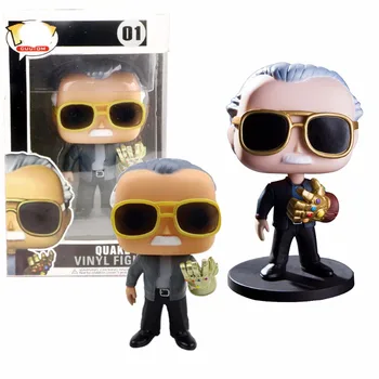 

POP Action Avengers Endgame Figure Brinquedos Stan Lee QUAKE Model Collectible Kids Birthday Gift Toys Father of MARVEL Stan Lee