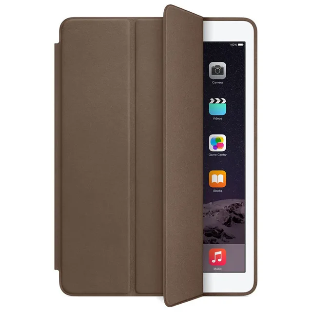 Высококачественный чехол из искусственной кожи для нового iPad Mini 5, Магнитный умный чехол для iPad Mini 4 7,9 дюймов+ пленка+ стилус - Цвет: Коричневый