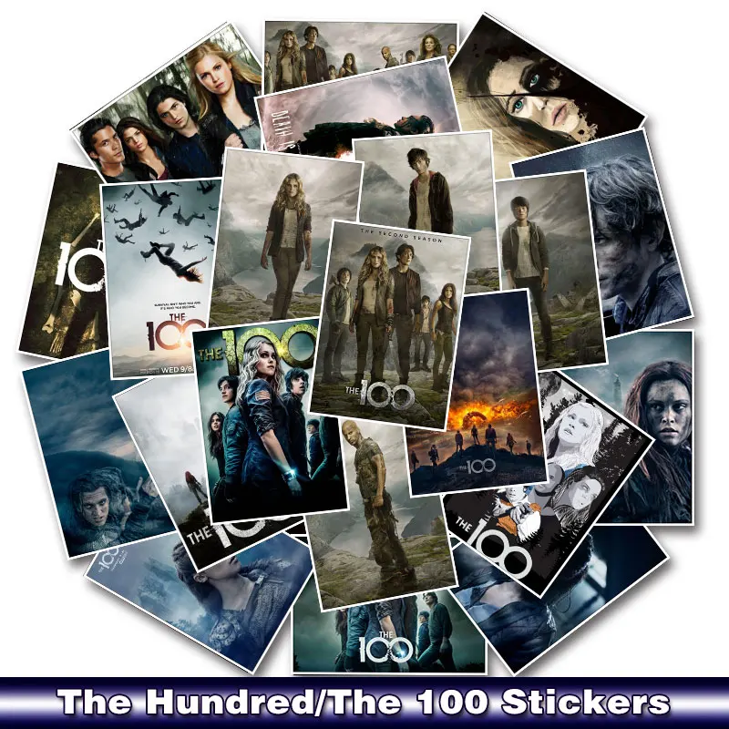

25pcs/pack The Hundred/The 100 Stickers Tv Shows for Luggage Laptop Decal Skateboard Moto Bicycle Car Guitar Fridge Stickers