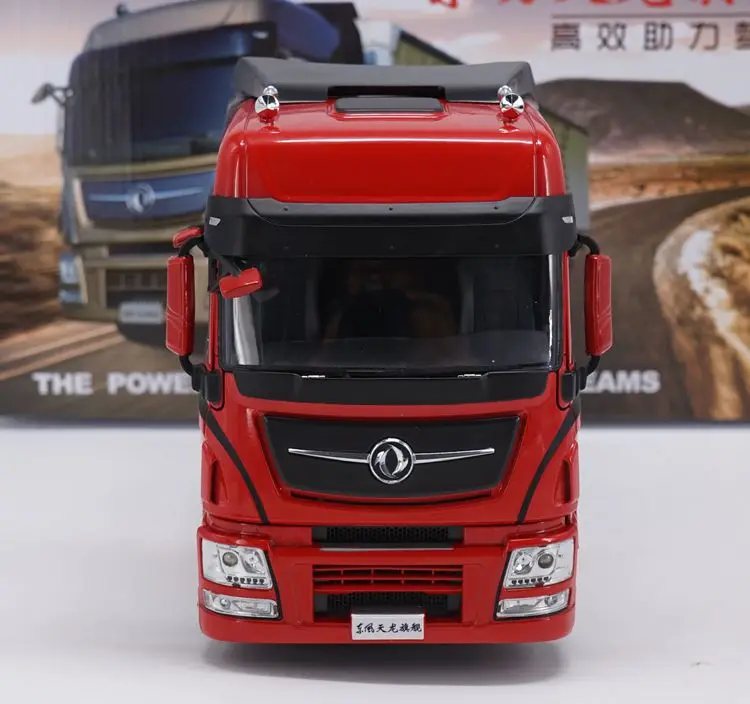 Сплав модель 1:24 Масштаб Dongfeng Tianlong H7 для трактора, прицепа, грузовика литья под давлением игрушечная модель для украшения коллекции