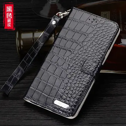 Business Wallet phone case genuine leather phone bag for Samsung Galaxy J7 /Samsung Galaxy J5 flip case card holder - Цвет: Black