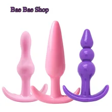 3 Style Men & Women Butt Plug Jelly Anal Toys Real Skin Feeling Adult Sex Toys, Sex Products Anal Plug Juguetes