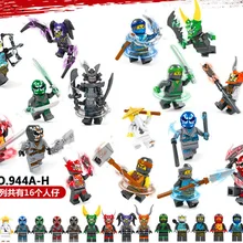 160 шт/партия WU Lloyd Zane и Kai Джей Коул Nya WU vs Garmadon они Maske mit совместимы 70640 блок детская игрушка