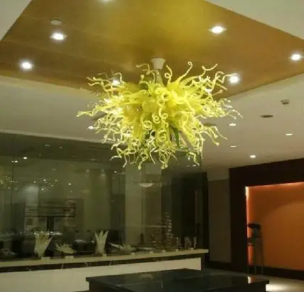 

HOt Sale Fancy Living Room Decor Ceiling Hanging Handmade Blown GlassChandelier led Chihuly Chandeliers