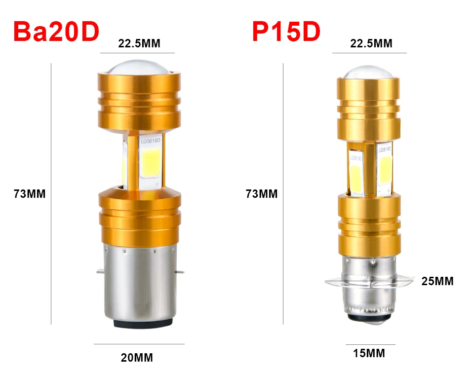 H4 LED COB Motorcycle Headlight Bulb HS1 LED_09