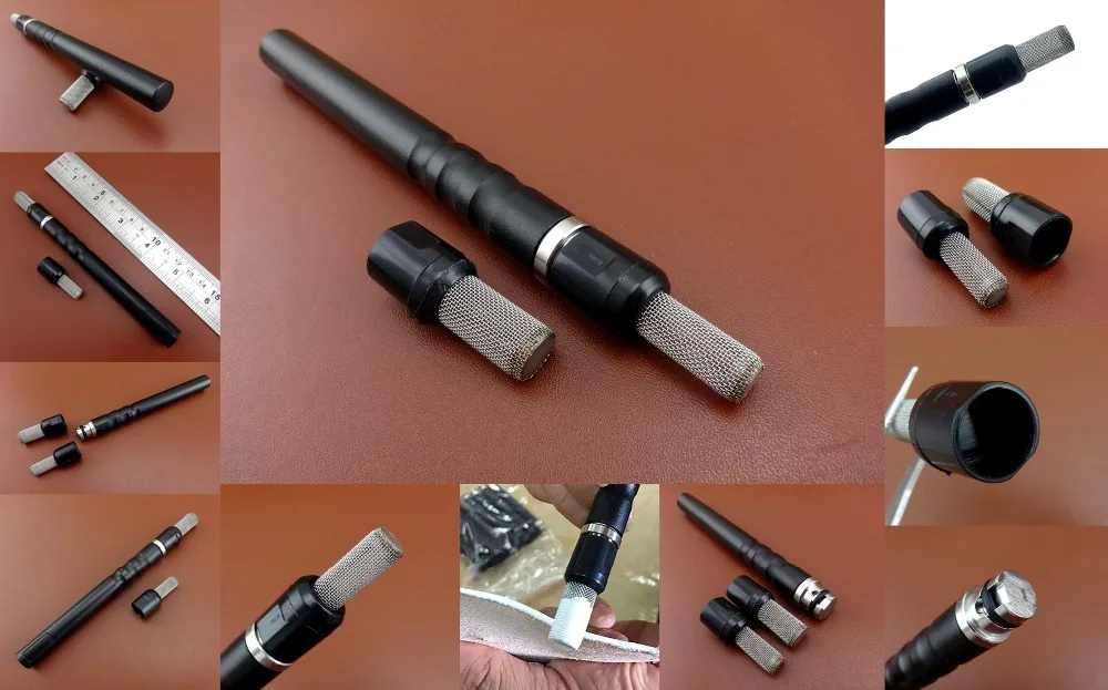 

1set Leather Craft French Style Head Replacable Pro Edge Dye Roller Applicator Pen Oil Painting Making Tool Edger Creaser Groove