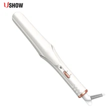 USHOW мини керамический утюжок для выпрямления волос Профессиональный Выпрямитель для волос утюжок для укладки парикмахерских инструментов