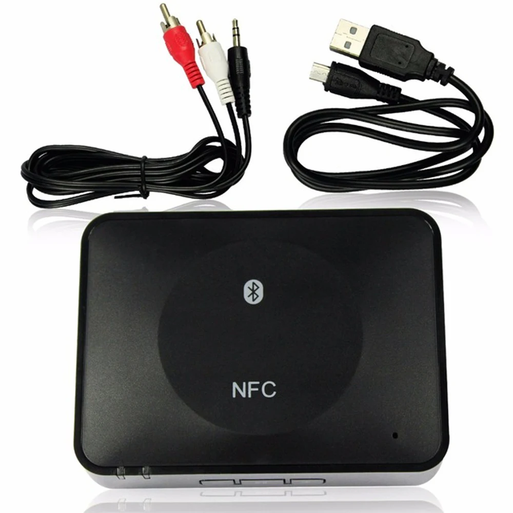 NFC Wireless Bluetooth Stereo Music Audio Receiver 3.5mm Adapter USB For Speaker