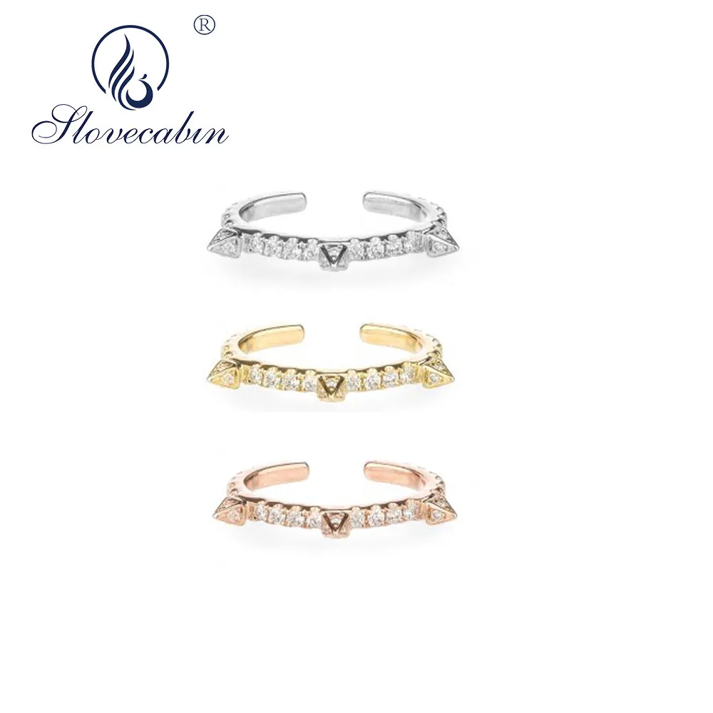 

Slovecabin 925 Sterling Silver Luxury Ear Cuff Karla Clip Earrings Without Piercing Klipsy Na Uszy Non Pierced EarCuff Jewelry