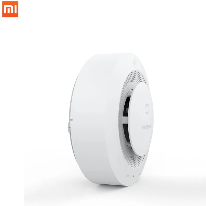 Goedkoop 100% NIEUWE Xiao mi mi jia honeywell brandalarm Detector Afstandsbediening Hoorbare Visuele Alarm Notication Werken Met Mi thuis APP