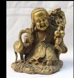671115650 + + + 6 "Китай Китайский Фэншуй Латунь Фу Персик Кран долголетия теща Статуя